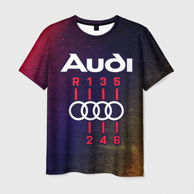 Мужская футболка 3D с принтом AUDI   КОРОБКА | Глитч в Новосибирске, 100% полиэфир | прямой крой, круглый вырез горловины, длина до линии бедер | audi | auto | logo | moto | quattro | sport | symbol | авто | автомобильные | ауди | глитч | кватро | коробка | лого | логотип | логотипы | марка | мото | символ | спорт | шильдик