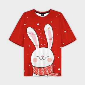 Мужская футболка OVERSIZE 3D с принтом ЗАЙКА И СНЕЖИНКИ в Петрозаводске,  |  | 2023 | зайка | зайка и снегопад | зайка и снежинки | зайчик и снегопад | зайчик и снежинки | заяц | заяц и снегопад | заяц и снежинки | кролик | кролик и снегопад | кролик и снежинки | новый год