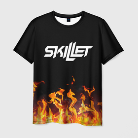 Мужская футболка 3D с принтом Skillet, Скиллет , 100% полиэфир | прямой крой, круглый вырез горловины, длина до линии бедер | monster | skilet | skillet | альтернативный рок | лого | логотип | монстер | мумия | рок | рок группа | рок группы | симфонический рок | скилет | христианский рок