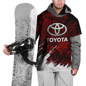 Накидка на куртку 3D с принтом Toyota Вектор. в Тюмени, 100% полиэстер |  | auto | sport | toyota | авто | автомобиль | бренд | спорт | тойота