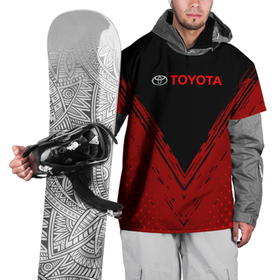 Накидка на куртку 3D с принтом Toyota Красная текстура. в Белгороде, 100% полиэстер |  | auto | sport | toyota | авто | автомобиль | бренд | спорт | тойота