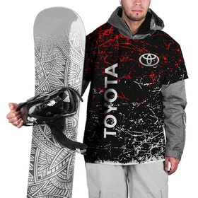 Накидка на куртку 3D с принтом Toyota брызги в Курске, 100% полиэстер |  | auto | sport | toyota | авто | автомобиль | бренд | спорт | тойота