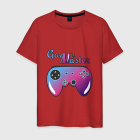 Мужская футболка хлопок с принтом Game Master , 100% хлопок | прямой крой, круглый вырез горловины, длина до линии бедер, слегка спущенное плечо. | game | game master | джойстик | игроман | игры | комп | компьютерные игры | контроллер | пк