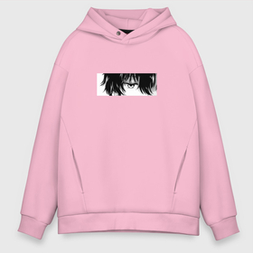 Мужское худи Oversize хлопок с принтом Manga Eyes в городе Новоалтайск, френч-терри — 70% хлопок, 30% полиэстер. Мягкий теплый начес внутри —100% хлопок | боковые карманы, эластичные манжеты и нижняя кромка, капюшон на магнитной кнопке | anime | art | eyes | manga | аниме | арт | глаза | манга