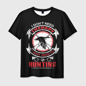 Мужская футболка 3D с принтом HUNTER (Охотник) в Новосибирске, 100% полиэфир | прямой крой, круглый вырез горловины, длина до линии бедер | hunter | hunting | армия | выживание | выстрел | дичь | егерь | звери | камуфляж | капканы | лес | лесник | мужики | оружие | охота | охота и рыбалка | охота на волка | охота на зайца | охота на кабана