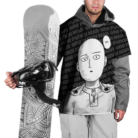 Накидка на куртку 3D с принтом One Punch Man   Сайтама Ванпанчмен в Санкт-Петербурге, 100% полиэстер |  | Тематика изображения на принте: one | one punch man | onepunch man | saitama | аниме | анимэ | ван панч мен | ванпанчмен | комикс | манга | сайтама