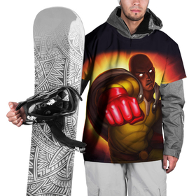 Накидка на куртку 3D с принтом Ванпанчмен Сайтама   One Punch Man в Санкт-Петербурге, 100% полиэстер |  | Тематика изображения на принте: one | one punch man | onepunch man | saitama | аниме | анимэ | ван панч мен | ванпанчмен | комикс | манга | сайтама