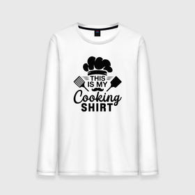 Мужской лонгслив хлопок с принтом Моя кулинарная футболка в Кировске, 100% хлопок |  | cook | kitchener | кашевар | кок | кулинар | кухарка | повар | повара | повариха | шеф