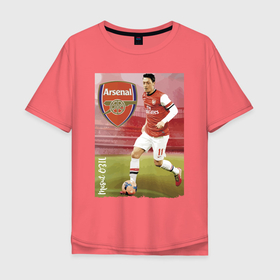 Мужская футболка хлопок Oversize с принтом Arsenal, Mesut Ozil , 100% хлопок | свободный крой, круглый ворот, “спинка” длиннее передней части | arsenal | celebrity | england | football | forward | mesut ozil | star | англия | арсенал | звезда | знаменитость | месут озил | футбол