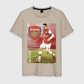 Мужская футболка хлопок с принтом Arsenal, Mesut Ozil в Курске, 100% хлопок | прямой крой, круглый вырез горловины, длина до линии бедер, слегка спущенное плечо. | arsenal | celebrity | england | football | forward | mesut ozil | star | англия | арсенал | звезда | знаменитость | месут озил | футбол