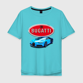 Мужская футболка хлопок Oversize с принтом Bugatti   motorsport , 100% хлопок | свободный крой, круглый ворот, “спинка” длиннее передней части | bugatti | car | italy | motorsport | prestige | racing | автомобиль | автоспорт | бугатти | гонка | италия | престиж