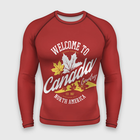 Мужской рашгард 3D с принтом Канада (Canada) в Курске,  |  | calgary | canada | cold | hockey | maple leaf | montreal | north america | ottawa | toronto | vancouver | winter | ванкувер | зима | калгари | канада | кленовый лист | монреаль | оттава | северная америка | страна | торонто | хоккей | холод