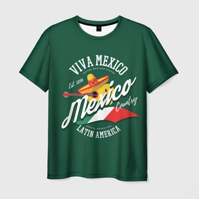 Мужская футболка 3D с принтом Мексика (Mexico) в Екатеринбурге, 100% полиэфир | прямой крой, круглый вырез горловины, длина до линии бедер | ecatepec de morelos | latin america | mexico | puebla | tijuana | гитара | латинская америка | мексика | мехико | пуэбла | страна | тихуана | экатепекдеморелос