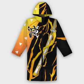 Дождевик унисекс 3D с принтом Kisatsutai   Zenitsu Agatsuma в Ханты-Майнсийске,  |  | anime | demon cleaver | demon slayer | hieroglyphs | japan | japanese co | kisatsutai | manga | ninja | warrior | аниме | воин | зеницу агацума | иероглифы | катана | клинок рассекающий демонов | корпус бойни демонов | манга | молния | ниндзя