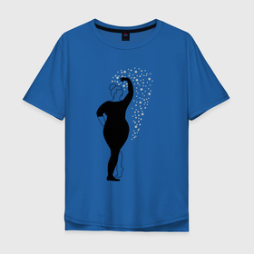 Мужская футболка хлопок Oversize с принтом Нехудая балерина в Санкт-Петербурге, 100% хлопок | свободный крой, круглый ворот, “спинка” длиннее передней части | балерина | балет | девочка | девушка | женщина | лишний вес | полная | танец | танцовщица | танцор | толстый