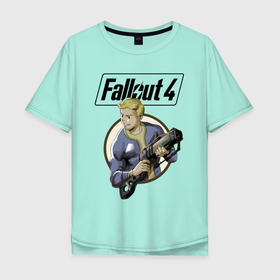 Мужская футболка хлопок Oversize с принтом Fallout 4   Hero в Кировске, 100% хлопок | свободный крой, круглый ворот, “спинка” длиннее передней части | dude | face | fallout 4 | gun | guy | hero | hype | muscles | videogame | видеоигра | герой | лицо | мышцы | парень | ружьё | хайп | чувак