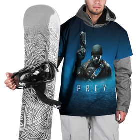 Накидка на куртку 3D с принтом Prey 2 blue horror в Екатеринбурге, 100% полиэстер |  | Тематика изображения на принте: horror | prey | space | космический корабль | космос | прей | прэй | страшная игра | ужастик | шутер
