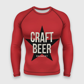 Мужской рашгард 3D с принтом CRAFT BEER ,  |  | Тематика изображения на принте: alcoh | bar | beer | craft beer | алкаш | балтика | бар | бармен | бокал | бутылка | жигулёвское | закуска | кабак | кафе | кружка | официант | паб