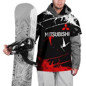Накидка на куртку 3D с принтом Mitsubishi Sport Auto. , 100% полиэстер |  | auto | mitsubishi | sport | авто | машины | митсубиси | митсубиши | спорт
