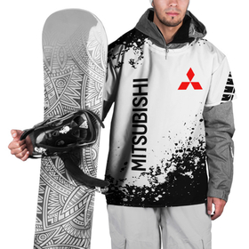Накидка на куртку 3D с принтом Mitsubishi Drift. в Кировске, 100% полиэстер |  | auto | mitsubishi | sport | авто | машины | митсубиси | митсубиши | спорт
