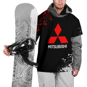 Накидка на куртку 3D с принтом Mitsubishi брызги красок , 100% полиэстер |  | auto | mitsubishi | sport | авто | машины | митсубиси | митсубиши | спорт