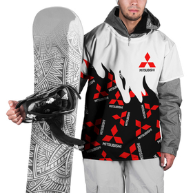 Накидка на куртку 3D с принтом [Mitsubishi]   Fire Pattern , 100% полиэстер |  | auto | mitsubishi | sport | авто | машины | митсубиси | митсубиши | спорт