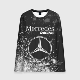 Мужской лонгслив 3D с принтом MERCEDES | Racing   Арт , 100% полиэстер | длинные рукава, круглый вырез горловины, полуприлегающий силуэт | amg | auto | bens | benz | logo | merc | mercedes | mersedes | moto | racing | star | vthctltc | авто | амг | бенц | звезда | класс | краска | краски | лого | логотип | мерин | мерс | мерседес | мото | символ | символы | ьуксувуы