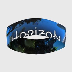 Повязка на голову 3D с принтом Horizon Zero Dawn Топ в Петрозаводске,  |  | игра | природа | роботы | фантастика