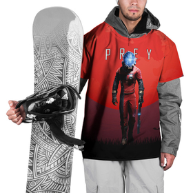 Накидка на куртку 3D с принтом Prey красная планета , 100% полиэстер |  | horror | prey | space | космический корабль | космос | прей | прэй | страшная игра | ужастик | шутер