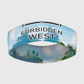 Повязка на голову 3D с принтом Horizon Forbidden West   Хоризон Запретный Запад в Кировске,  |  | horizon | horizon forbidden west | horizon запретный запад | горизонт forbidden west | горизонт запретный запад | горизонт форбидден вест | хоризон | хоризон форбидден вест