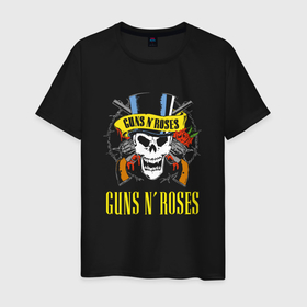 Мужская футболка хлопок с принтом GUNS N ROSES ГРУППА в Тюмени, 100% хлопок | прямой крой, круглый вырез горловины, длина до линии бедер, слегка спущенное плечо. | axl rose | band | geffen records | gnr | guns | guns n roses | gunsnroses | hardrock | metal | music | retro | rock | roses | slash | usa | ганс | гансы | группа | метал | музыка | н | пистолеты | ретро | розез | розы | рок | роуз | роузес | слеш | слэш |