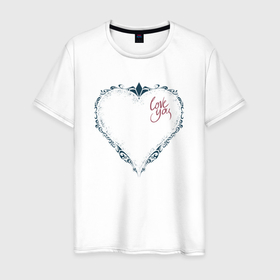 Мужская футболка хлопок с принтом Темное сердце в Новосибирске, 100% хлопок | прямой крой, круглый вырез горловины, длина до линии бедер, слегка спущенное плечо. | абстракция | день всех влюбленных | день святого валентина | любовь | сердце | я тебя люблю