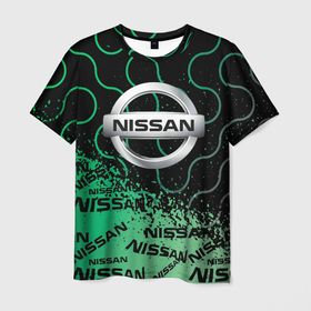 Мужская футболка 3D с принтом NISSAN Супер класса в Тюмени, 100% полиэфир | прямой крой, круглый вырез горловины, длина до линии бедер | 2022 | auto | nissan | sport | авто | автомобиль | автомобильные | бренд | марка | нисан | спорт