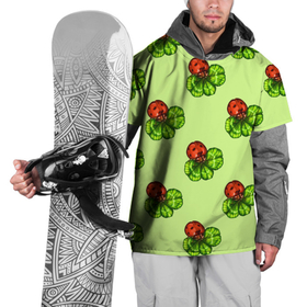 Накидка на куртку 3D с принтом Божья коровка и клевер на зеленом. в Курске, 100% полиэстер |  | 4 х листник | green | ladybird | ladybug | акварель | божьи коровки | божья коровка | зеленый | клевер | насекомое | насекомые | примета | символ счастья | удача | четырехлистник