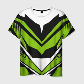 Мужская футболка 3D с принтом Extreme Экстремальный в Санкт-Петербурге, 100% полиэфир | прямой крой, круглый вырез горловины, длина до линии бедер | extreme | белый | для экстремала | зеленый | спорт | узор экстрим | черный | экстремал | экстремальный | экстрим