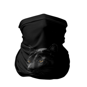 Бандана-труба 3D с принтом Пантера во мгле в Новосибирске, 100% полиэстер, ткань с особыми свойствами — Activecool | плотность 150‒180 г/м2; хорошо тянется, но сохраняет форму | кошка | ночь | пантера | темното | черная пантера