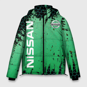 Мужская зимняя куртка 3D с принтом NISSAN супер NISSAN в Екатеринбурге, верх — 100% полиэстер; подкладка — 100% полиэстер; утеплитель — 100% полиэстер | длина ниже бедра, свободный силуэт Оверсайз. Есть воротник-стойка, отстегивающийся капюшон и ветрозащитная планка. 

Боковые карманы с листочкой на кнопках и внутренний карман на молнии. | Тематика изображения на принте: 2022 | auto | nissan | sport | авто | автомобиль | автомобильные | бренд | марка | нисан | спорт