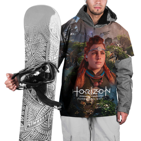 Накидка на куртку 3D с принтом Horizon Forbidden West Элой в Новосибирске, 100% полиэстер |  | aloy | horizon | horizon forbidden west | horizon zero dawn | харайзон | хорайзон | элой