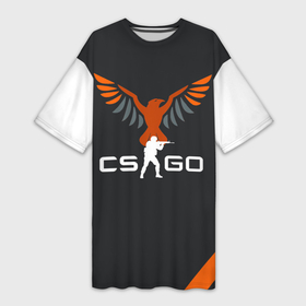 Платье-футболка 3D с принтом CS GO  свобода превыше всего  КС ГО в Курске,  |  | cs go | игра | кс го | орел | свобода | снайпер