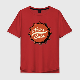 Мужская футболка хлопок Oversize с принтом Fallout   Nuka Cola   Stopper в Курске, 100% хлопок | свободный крой, круглый ворот, “спинка” длиннее передней части | fallout | hype | nuka cola | pop art | stopper | video game | видеоигра | нука кола | поп арт | пробка