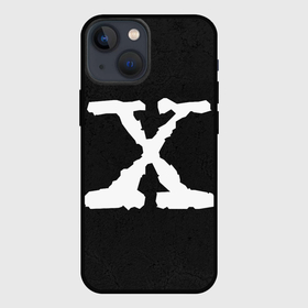 Чехол для iPhone 13 mini с принтом X files logo на чёрном в Тюмени,  |  | 