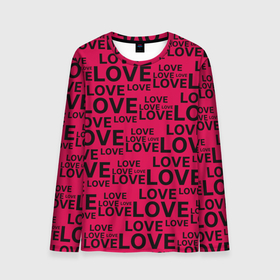 Мужской лонгслив 3D с принтом LОVE | ЛЮБОВЬ в Белгороде, 100% полиэстер | длинные рукава, круглый вырез горловины, полуприлегающий силуэт | day | heart | love | pattern | romantic | valentine | valentines | амур | валентина | влюбленные | влюбленных | всех | день | любовь | паттерн | романтика | романтичность | святого | сердечки | сердечко | сердце