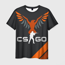 Мужская футболка 3D с принтом CS GO  | свобода превыше всего | КС ГО в Екатеринбурге, 100% полиэфир | прямой крой, круглый вырез горловины, длина до линии бедер | 