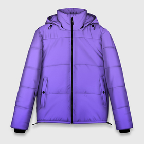 Мужская зимняя куртка 3D с принтом Красивый фиолетовый светлый градиент , верх — 100% полиэстер; подкладка — 100% полиэстер; утеплитель — 100% полиэстер | длина ниже бедра, свободный силуэт Оверсайз. Есть воротник-стойка, отстегивающийся капюшон и ветрозащитная планка. 

Боковые карманы с листочкой на кнопках и внутренний карман на молнии. | Тематика изображения на принте: градиент | переход | текстура | фиолетовый | цвет | яркий