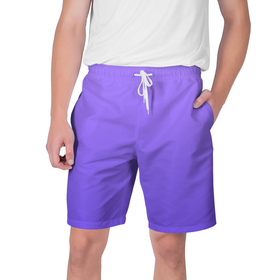 Мужские шорты 3D с принтом Красивый фиолетовый светлый градиент в Санкт-Петербурге,  полиэстер 100% | прямой крой, два кармана без застежек по бокам. Мягкая трикотажная резинка на поясе, внутри которой широкие завязки. Длина чуть выше колен | градиент | переход | текстура | фиолетовый | цвет | яркий
