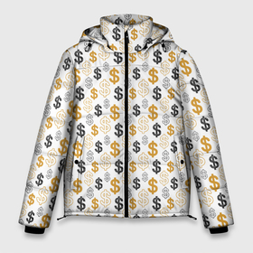 Мужская зимняя куртка 3D с принтом Денежные Знаки Доллара в Новосибирске, верх — 100% полиэстер; подкладка — 100% полиэстер; утеплитель — 100% полиэстер | длина ниже бедра, свободный силуэт Оверсайз. Есть воротник-стойка, отстегивающийся капюшон и ветрозащитная планка. 

Боковые карманы с листочкой на кнопках и внутренний карман на молнии. | бабки | баксы | банк | банкноты | бизнес | биткоин | богатство | брокер | бумажник | бюджет | валюта | взятка | вор | деньги | доллары | евро | зарплата | золото | казино | капитал | касса | копилка