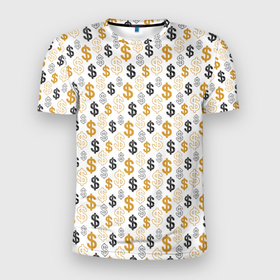 Мужская футболка 3D Slim с принтом Денежные Знаки Доллара в Екатеринбурге, 100% полиэстер с улучшенными характеристиками | приталенный силуэт, круглая горловина, широкие плечи, сужается к линии бедра | бабки | баксы | банк | банкноты | бизнес | биткоин | богатство | брокер | бумажник | бюджет | валюта | взятка | вор | деньги | доллары | евро | зарплата | золото | казино | капитал | касса | копилка