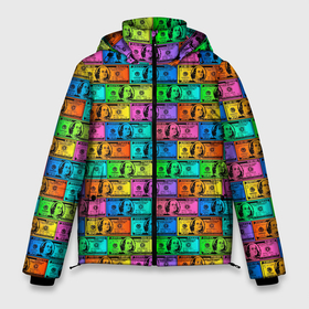 Мужская зимняя куртка 3D с принтом Разноцветные Доллары в Санкт-Петербурге, верх — 100% полиэстер; подкладка — 100% полиэстер; утеплитель — 100% полиэстер | длина ниже бедра, свободный силуэт Оверсайз. Есть воротник-стойка, отстегивающийся капюшон и ветрозащитная планка. 

Боковые карманы с листочкой на кнопках и внутренний карман на молнии. | бабки | баксы | банк | банкноты | бизнес | биткоин | богатство | брокер | бумажник | бюджет | валюта | взятка | вор | деньги | доллары | евро | зарплата | золото | казино | капитал | касса | копилка