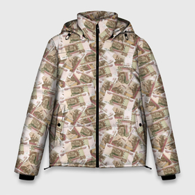 Мужская зимняя куртка 3D с принтом Купюры 100 рублей в Петрозаводске, верх — 100% полиэстер; подкладка — 100% полиэстер; утеплитель — 100% полиэстер | длина ниже бедра, свободный силуэт Оверсайз. Есть воротник-стойка, отстегивающийся капюшон и ветрозащитная планка. 

Боковые карманы с листочкой на кнопках и внутренний карман на молнии. | бабки | баксы | банк | банкноты | бизнес | биткоин | богатство | брокер | бумажник | бюджет | валюта | взятка | вор | деньги | доллары | евро | зарплата | золото | казино | капитал | касса | копилка