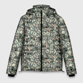 Мужская зимняя куртка 3D с принтом Доллары (банкноты) в Кировске, верх — 100% полиэстер; подкладка — 100% полиэстер; утеплитель — 100% полиэстер | длина ниже бедра, свободный силуэт Оверсайз. Есть воротник-стойка, отстегивающийся капюшон и ветрозащитная планка. 

Боковые карманы с листочкой на кнопках и внутренний карман на молнии. | бабки | баксы | банк | банкноты | бизнес | биткоин | богатство | брокер | бумажник | бюджет | валюта | взятка | вор | деньги | доллары | евро | зарплата | золото | казино | капитал | касса | копилка